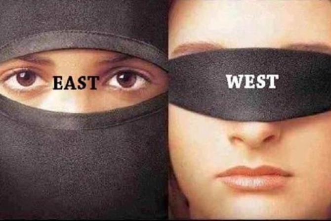 в ярких иллюстрациях 17 различий между Западом и Востоком