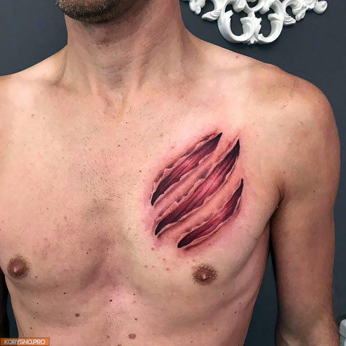 Мода 2019: реалистичные татуировки для мужчин и женщин (Фото)
